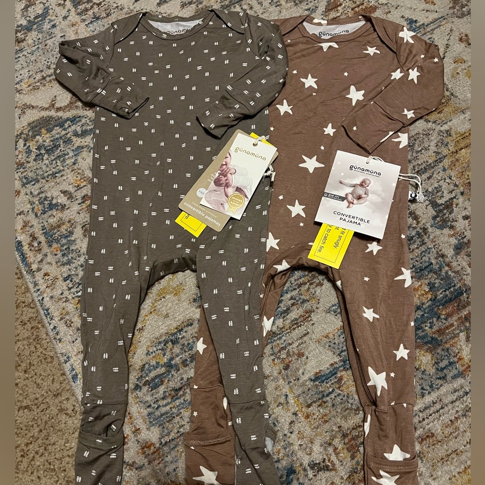 NWT Gunamuna bamboo convertible pajama